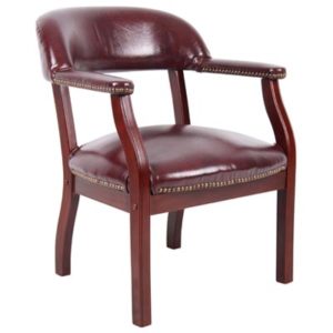 Captain's Guest Chair-Burgundy