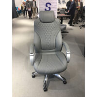 Boss Hinged Arm Executive 8871 Chair With Synchro-Tilt, Grey $530