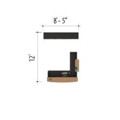 Global Zira Two-Toned Reception Desk with Glass Accents and Custom Storage $13,619 - Image 4
