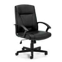 Luxhide Tilter Chair OTG 11776B with Mock Leather Trim $338 °