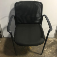 New Black Mesh Backed Chair