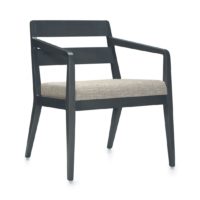 Chap™ Wood Back Armchair, Wood Front Rail $1,355 ♦