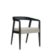 Chap™ Wood Round Back Armchair, Upholstered Waterfall Front Seat $1,355 ♦