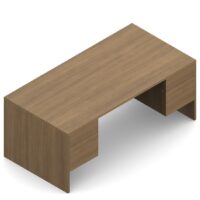 Genoa Desk Layout R, with Box-File Pedestals $1,376