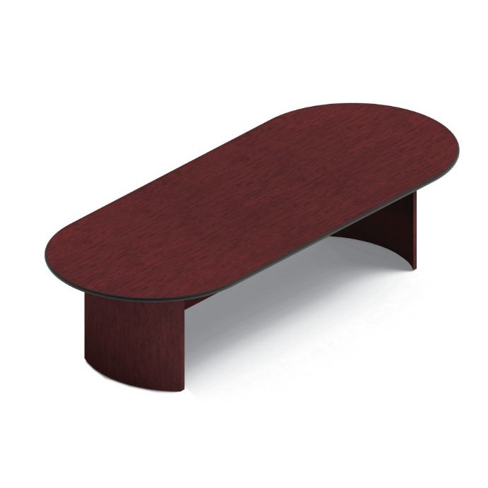 10' Mahogany Racetrack Conference Table, Arch Base $1,813