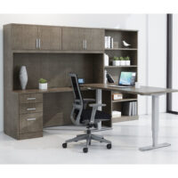 Global Zira Adjustable Height Office Layout 9'W x 8'D  $6,559