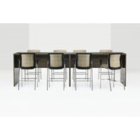 Global Zira 42" High Collaborative Standing Table