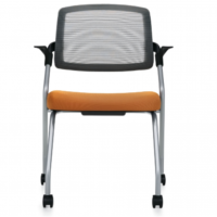 Global Spritz Flip Seat Nesting Armchair with Casters