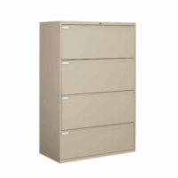 New Global 42"W 4 Drawer Lateral File (9342P-4F1H) $1,870 ♦