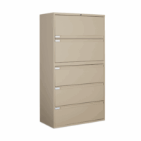 New Global 42"W 5 Drawer Lateral File (9342P-5F1H) $2,329 ♦
