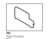 New Global PD Plate Divider for File Cabinets $39 °