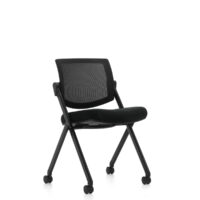 Armless Mesh Back Flip Seat OTG11341B Nesting Chair