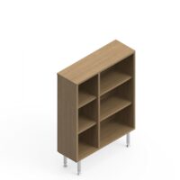 Global SideBar 3 Shelf Bookcase with Vertical Divider $1,218 ♦