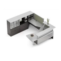 Global Zira U Shaped Modern Reception Desk $9,526