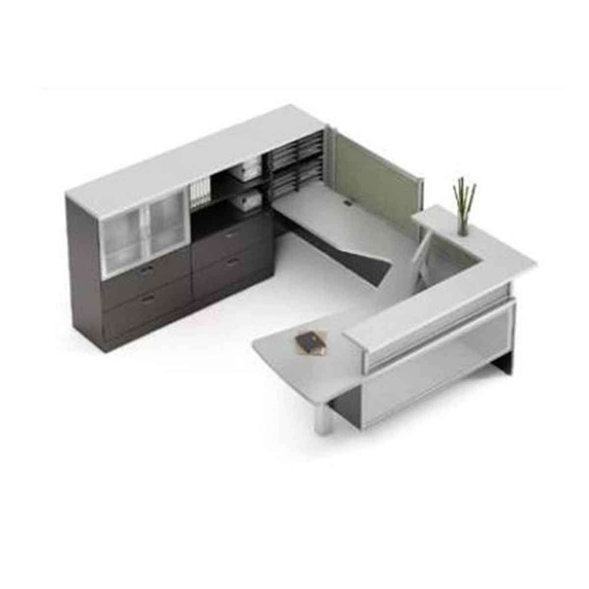 Global Zira U Shaped Modern Reception Desk $9,526