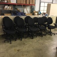 SOLD_Reupholstered Steelcase Criterion Black Task Chairs $169