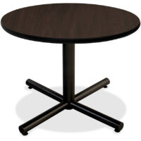 Lorell Hospitality Espresso Laminate Round Break Room Tables
