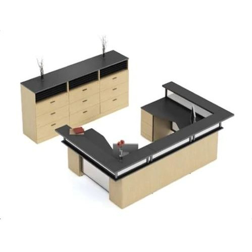 Global Zira Series Modern U Shaped Reception Desk for 2 Users $19,444