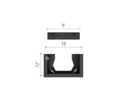 Global Zira Series Modern U Shaped Reception Desk for 2 Users $19,444 - Image 2