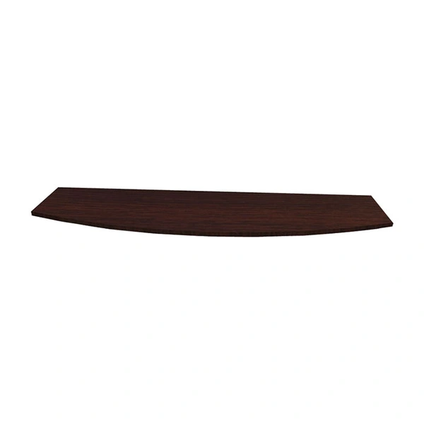 Espresso Reception Desk with Floor-Length Drawers - Image 5