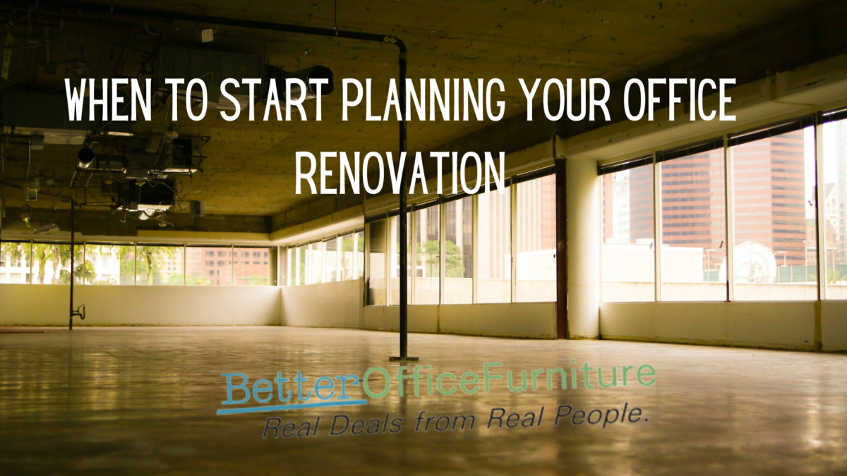 When to Start Planning Your Office Renovation