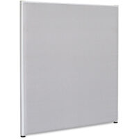 Lorell Gray Fabric 48"H x 30"W Freestanding Room Divider Partition Panel $443