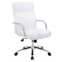 Modern Executive White Conference Chair $365