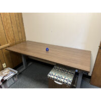 Modern Walnut Height Adjustable Desk