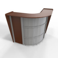 Corner Reception Desk with Counter