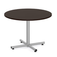 Hospitality Espresso Laminate Round Breakroom Tables $502