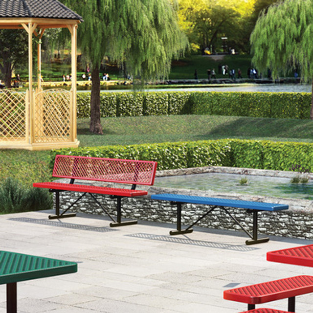 OfficeSource | Park Collection 6' Standard Expanded Backless Bench - Image 2