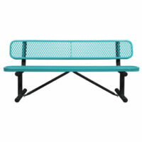 OfficeSource | Park Collection 6' Standard Expanded Bench with Back