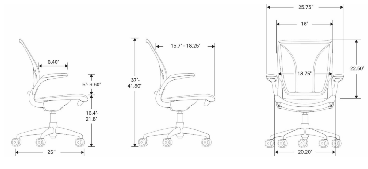 Humanscale® World One Task Chair $684 - Image 5