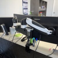Used Scimitar Dual Monitor Arms $250