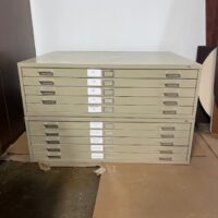 SOLD_Used Safco 10-Drawer 53"x41" Blueprint Cabinet