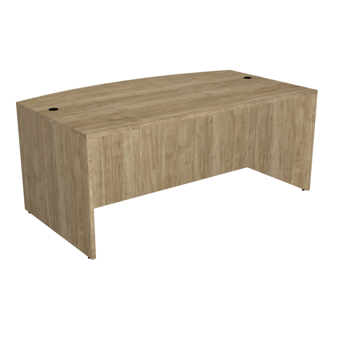 71"W x 36"D Bowfront Desk Shell - Image 2