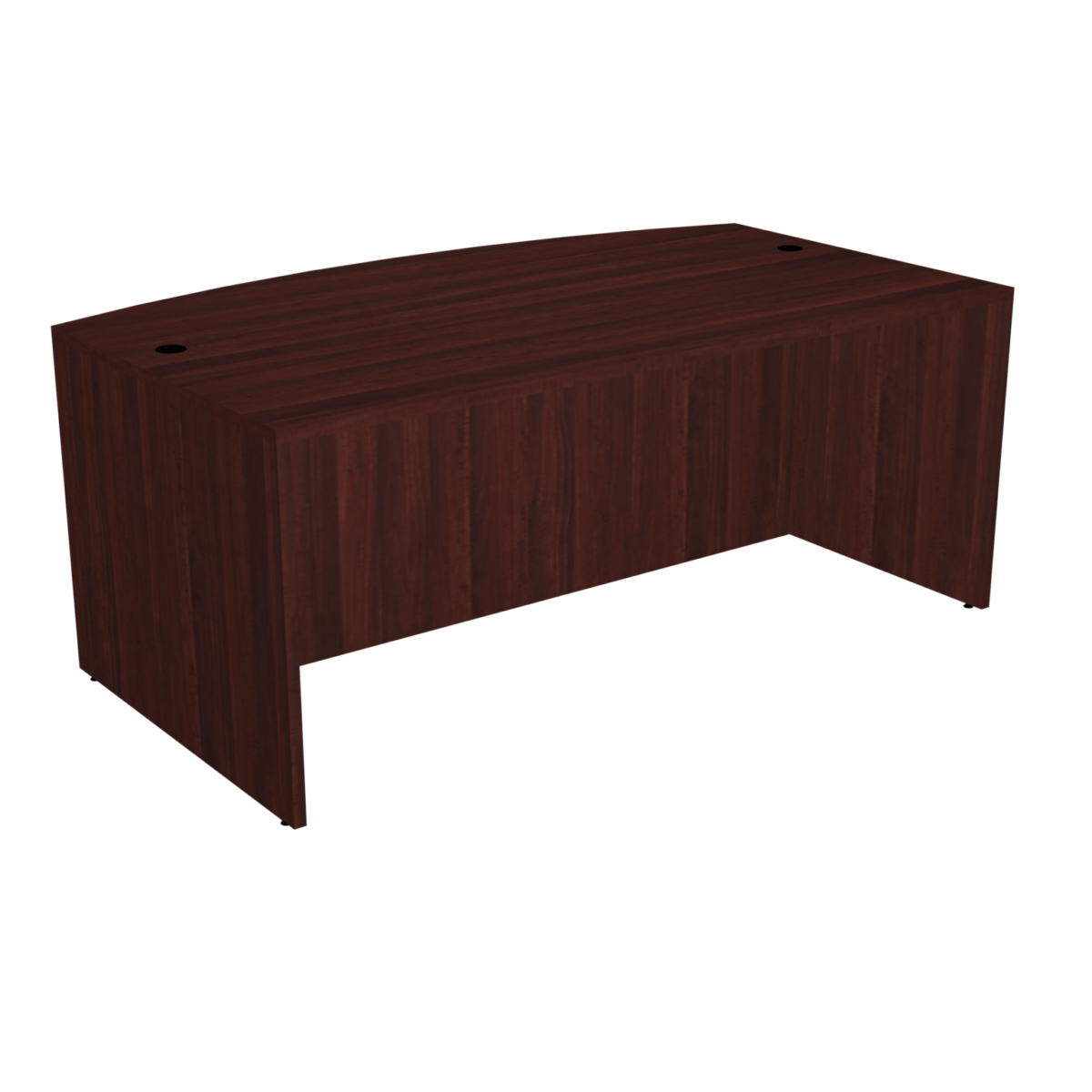 71"W x 36"D Bowfront Desk Shell - Image 5