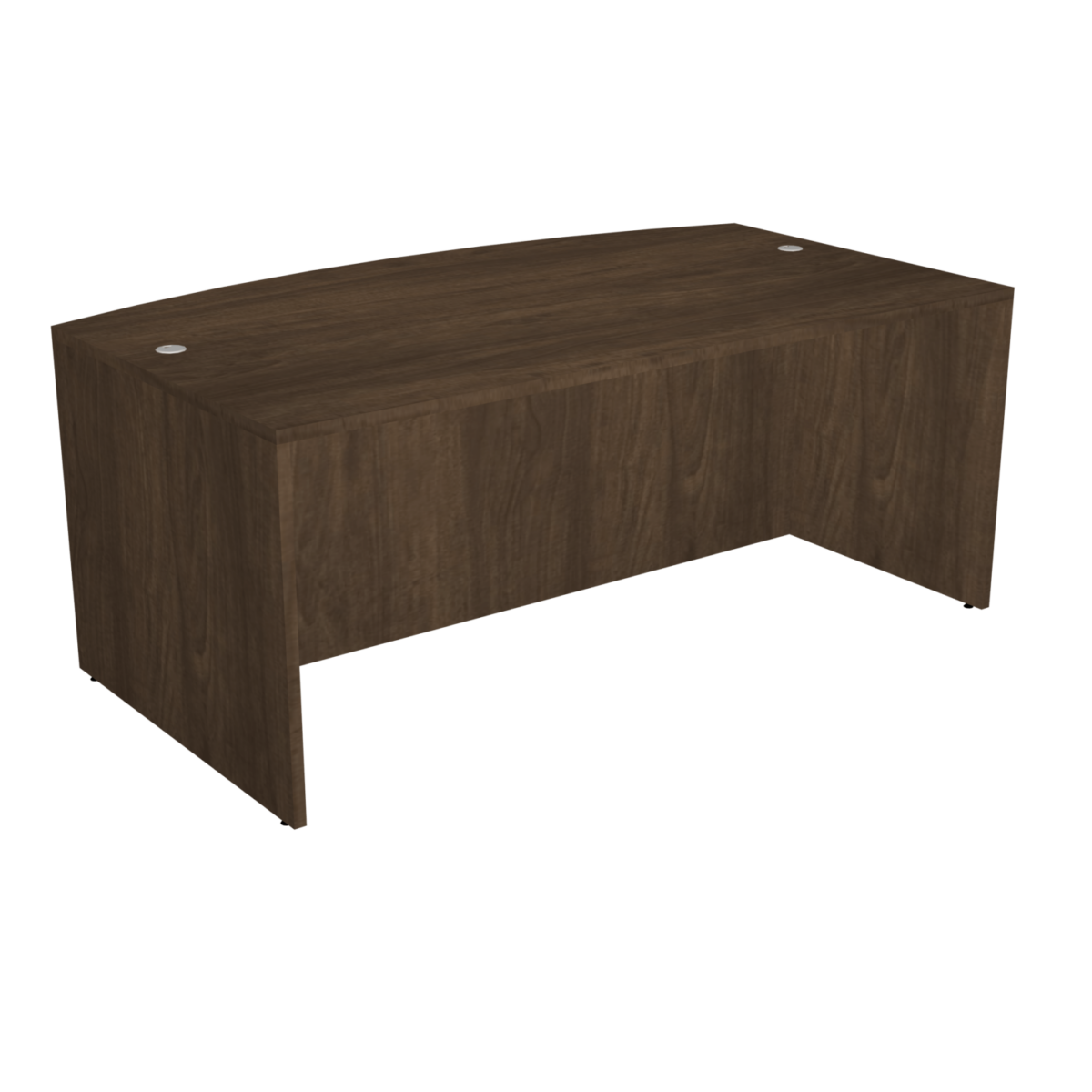 71"W x 36"D Bowfront Desk Shell - Image 6