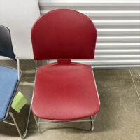 Used Guest Chair, Red Steelcase Max Stacker, Armless $75
