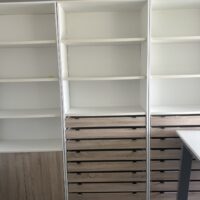 SOLD_Used Tall Bookcases with Shallow Shelves
