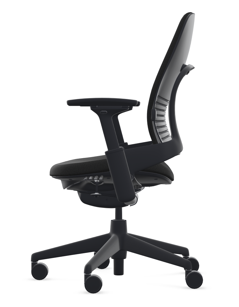 Steelcase Leap Fabric Chair – Black (46216179FBL) - Image 2